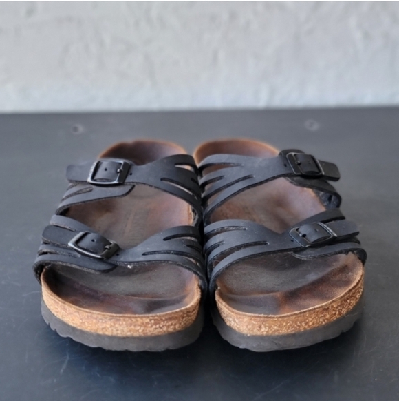 Birkenstock Granada Sandals EU 37 US 6.5 7 Leather | Solid Earthy Color Hippie - Picture 7 of 9
